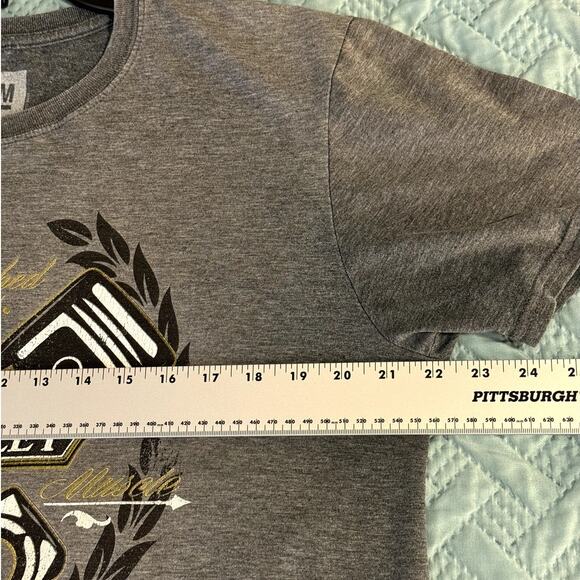 GM Mens Gray Short Sleeve Crew Neck Chevrolet T-shirt Size Large - Picture 5 of 6